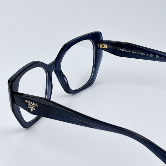 Prada Women BRAND NEW Eyeglasses Blue Crystal Cat Eye PR18WV 08Q1O1 - Picture 8 of 10